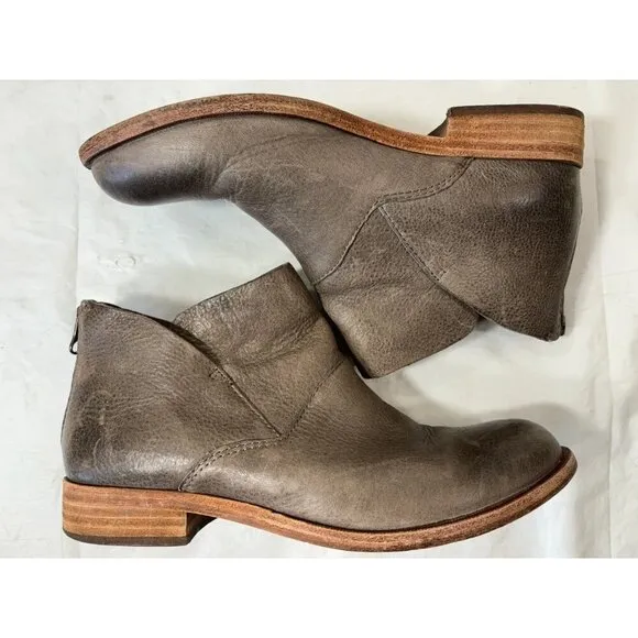 KORK EASE RYDER Women's Ankle Boots Gray Distressed Leather Size 7