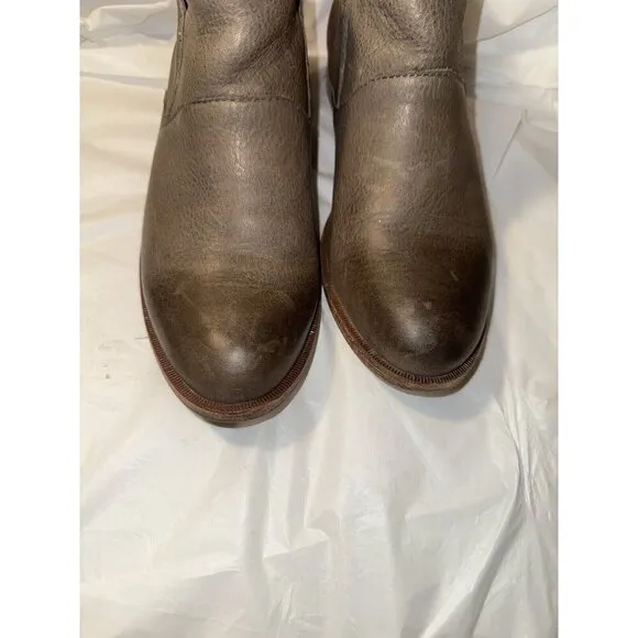 KORK EASE RYDER Women's Ankle Boots Gray Distressed Leather Size 7