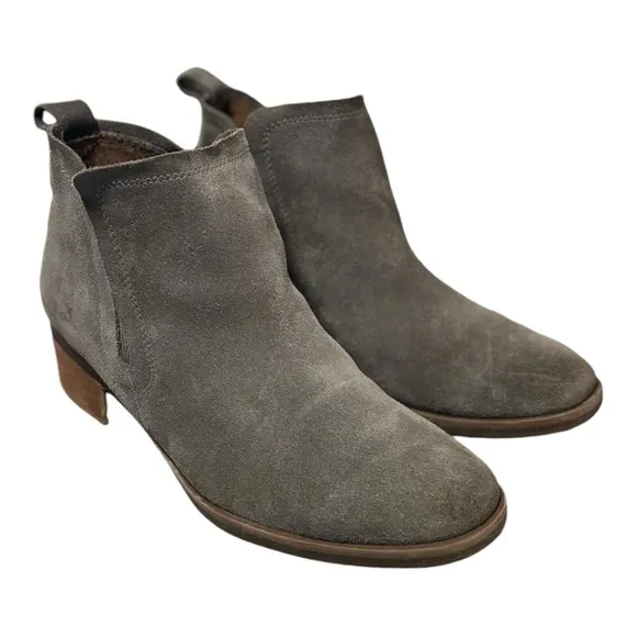 Korks Gray Suede Ankle Boots Size 10 Kork Ease Boots
