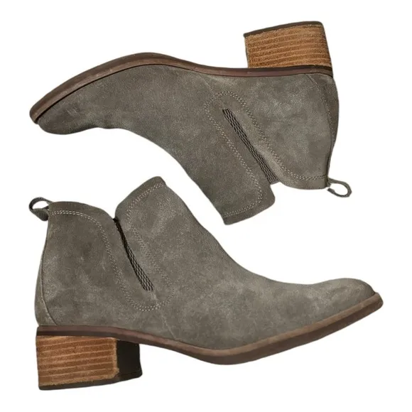 Korks Gray Suede Ankle Boots Size 10 Kork Ease Boots