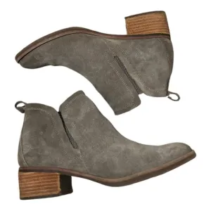Korks Gray Suede Ankle Boots Size 10 Kork Ease Boots