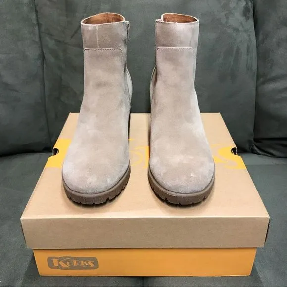 Korks Esmeralda Womens Suede Taupe Boots