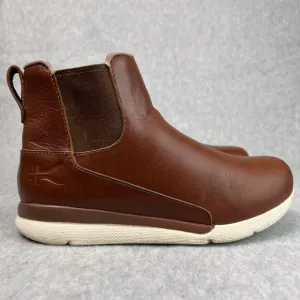 KURU Womens 6 M Brown Luna Chelsea Boots Ankle Slip On Comfort