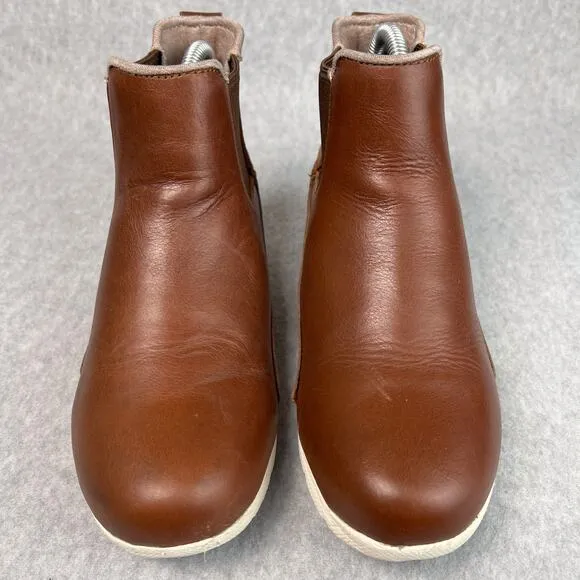 KURU Womens 6 M Brown Luna Chelsea Boots Ankle Slip On Comfort