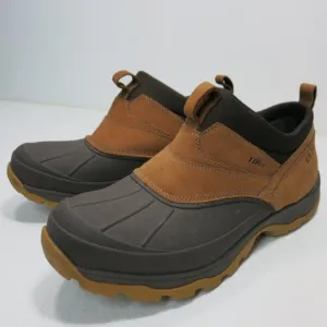 L. L. Bean storm Chaser Slip On Leather Rubber Mini Boots Footwear Men's Shoe 12