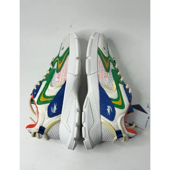 Lacoste Men's L003 Neo Lace-Up Sneakers White/Blue Size US 8 / EU 40.5 NWT