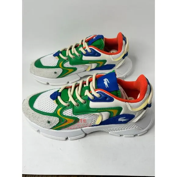Lacoste Men's L003 Neo Lace-Up Sneakers White/Blue Size US 8 / EU 40.5 NWT
