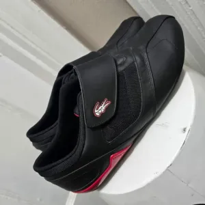 Lacoste Protect Crt Low Top Black Red Fashion Sneaker Men's Size 10