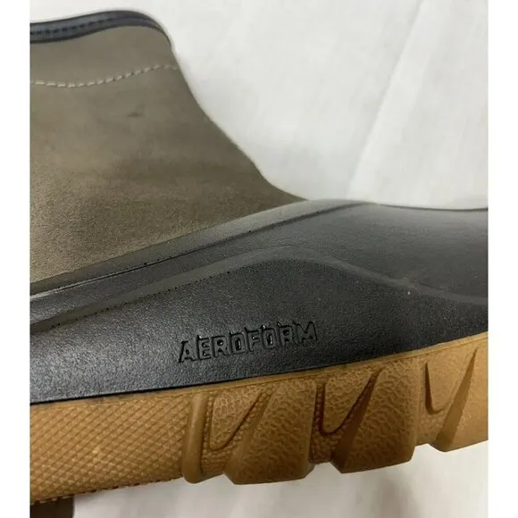 LaCrosse Boots Mens 13 Aero Timber Top Slip-On 6” Gray/Black Leather Rubber EUC