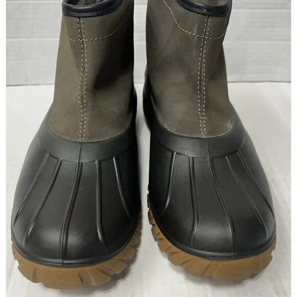 LaCrosse Boots Mens 13 Aero Timber Top Slip-On 6” Gray/Black Leather Rubber EUC