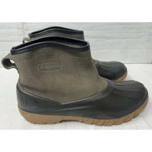 LaCrosse Boots Mens 13 Aero Timber Top Slip-On 6” Gray/Black Leather Rubber EUC