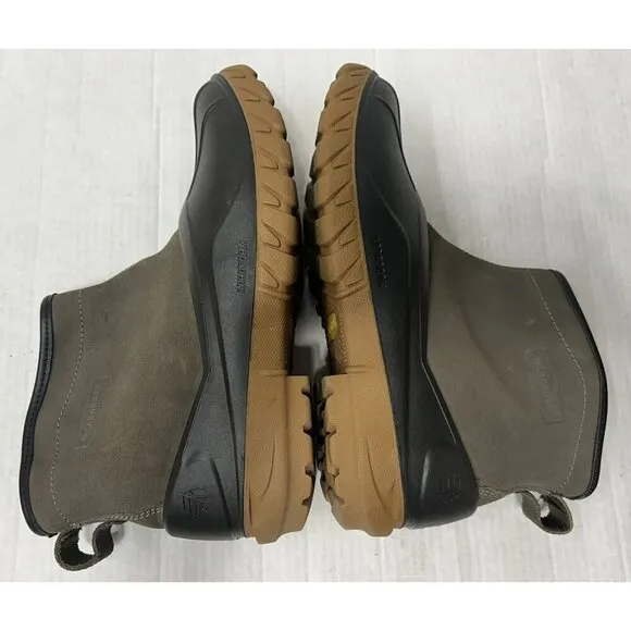 LaCrosse Boots Mens 13 Aero Timber Top Slip-On 6” Gray/Black Leather Rubber EUC
