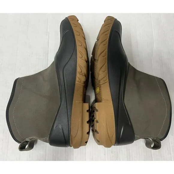 LaCrosse Boots Mens 13 Aero Timber Top Slip-On 6” Gray/Black Leather Rubber EUC
