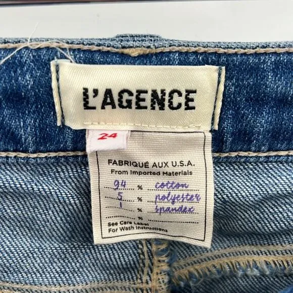 L'AGENCE Tati High Rise Cropped Jeans - Hayward - 24 - New with tags