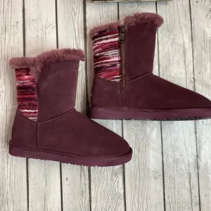 Lamo Suede Slip On Willow Ankle Boots