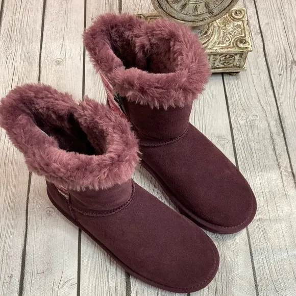 Lamo Suede Slip On Willow Ankle Boots