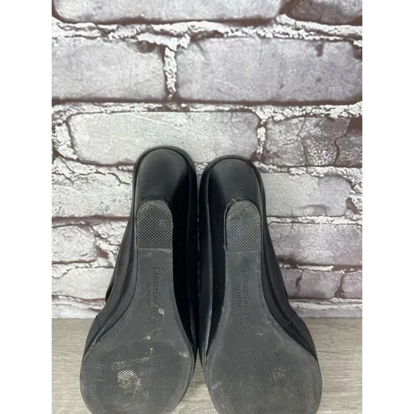 L'Amour Des Pieds Black Leather Strappy Wedge Open Toe Sandals Women 7M US/38EU