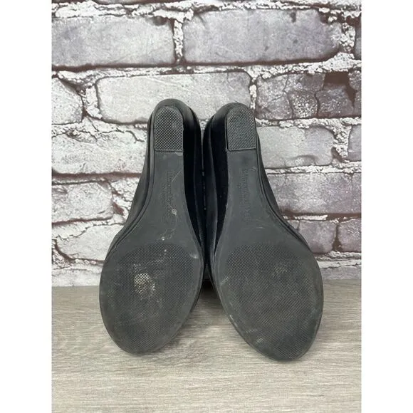 L'Amour Des Pieds Black Leather Strappy Wedge Open Toe Sandals Women 7M US/38EU