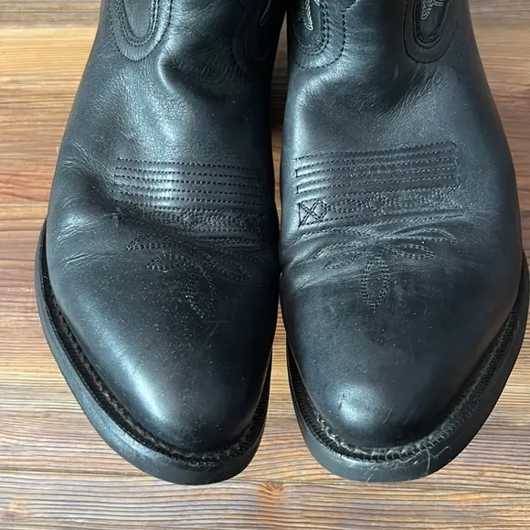 Laredo Cowboy Boots 10 D Mens Black Rodeo Western Classic Southwest Festival