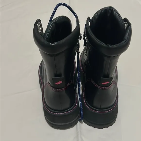 LARROUDE Black Leather Women's Boots