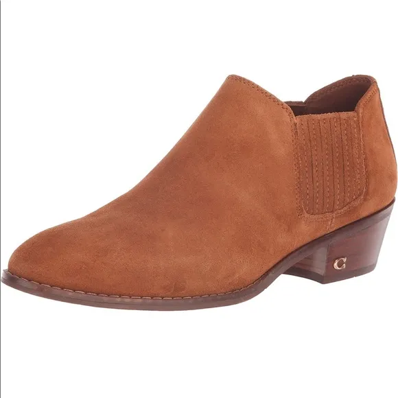 LAST ONE! NEW COACH Suede Ankle BOOTIES Boots Shoe