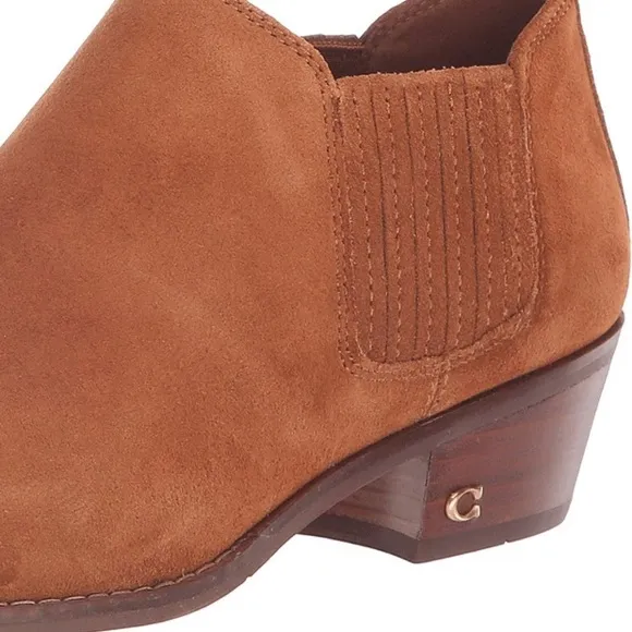 LAST ONE! NEW COACH Suede Ankle BOOTIES Boots Shoe