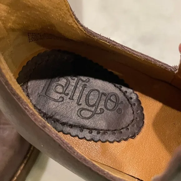 Latigo Anthropologie Kick Soft Leather Woven Western Espresso Booties Size 8.5