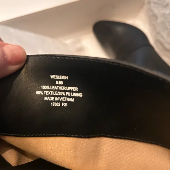 Lauren Ralph Lauren Black Leather Knee-High Boots NIB size 8.5