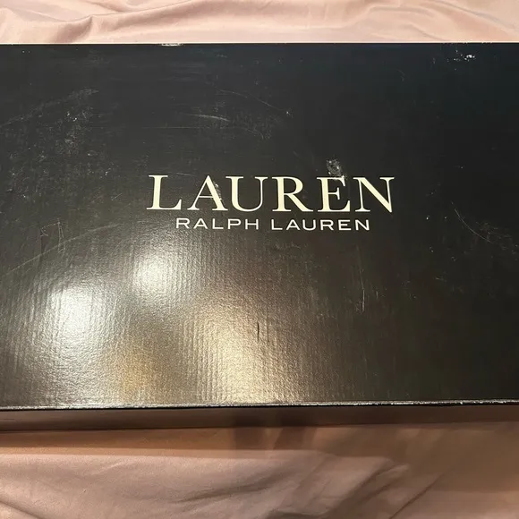 Lauren Ralph Lauren Black Leather Knee-High Boots NIB size 8.5