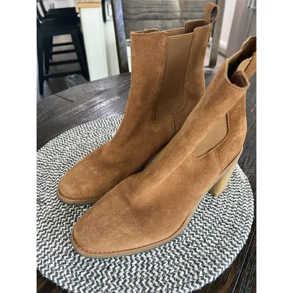 Lauren Ralph Lauren Women's Marianna Pull-On Chelsea Booties Chestnut