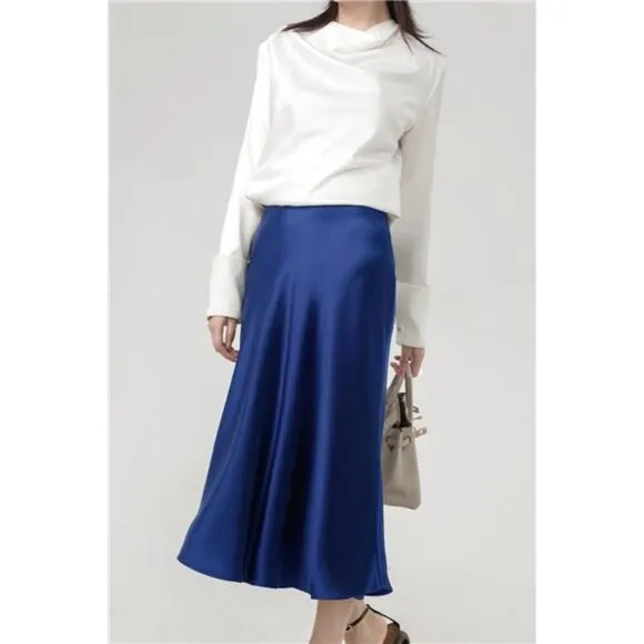 Leopard Skirt for Women Blue