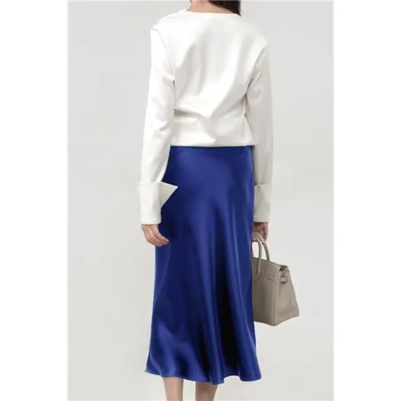 Leopard Skirt for Women Blue