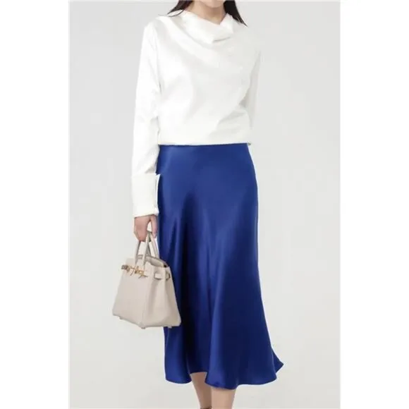 Leopard Skirt for Women Blue