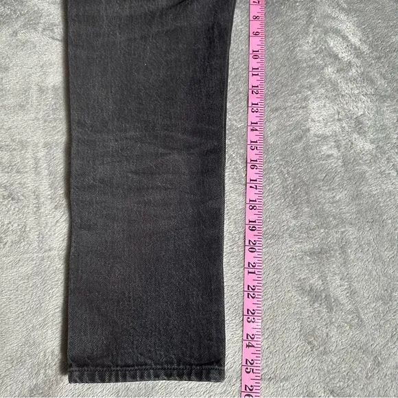Levi's Big E 501 T Selvedge Denim Tapered Black Jeans Blue Tab Women’s Size 26