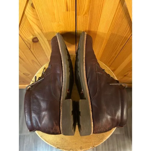 Levis Leather Upper Lace Up Boots Brown Size 9.5