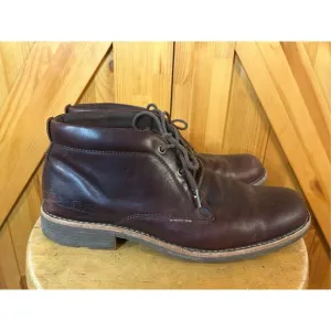 Levis Leather Upper Lace Up Boots Brown Size 9.5