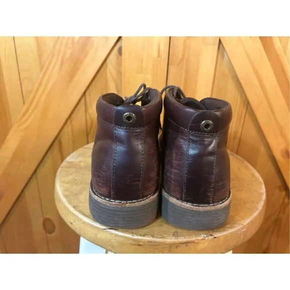 Levis Leather Upper Lace Up Boots Brown Size 9.5