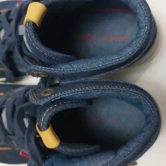 LEVI'S Men 8.5M Mason High-Top Fashion Denim Sneakers Size 8.5