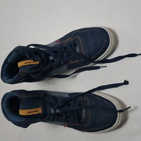 LEVI'S Men 8.5M Mason High-Top Fashion Denim Sneakers Size 8.5