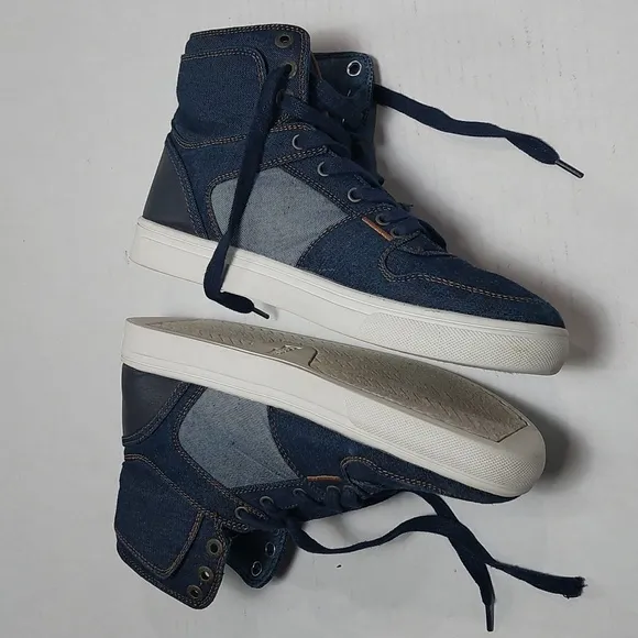 LEVI'S Men 8.5M Mason High-Top Fashion Denim Sneakers Size 8.5