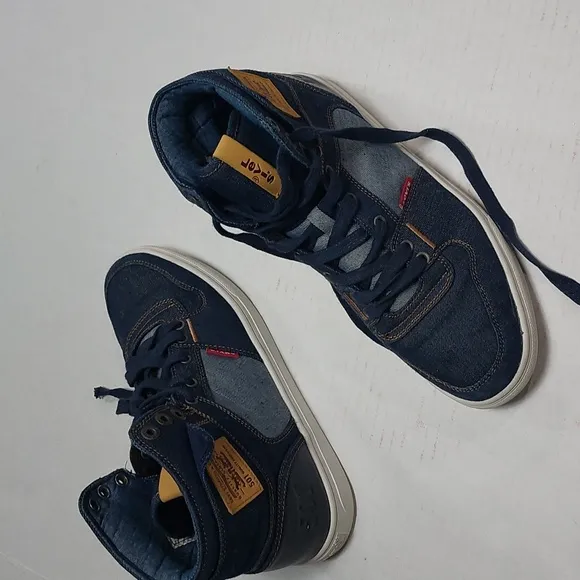 LEVI'S Men 8.5M Mason High-Top Fashion Denim Sneakers Size 8.5