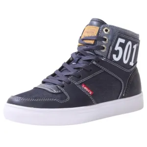 Levis Mens 501 Mason HI CHM Sneakers High Top in Denim Blue sz 8 Casual Fashion
