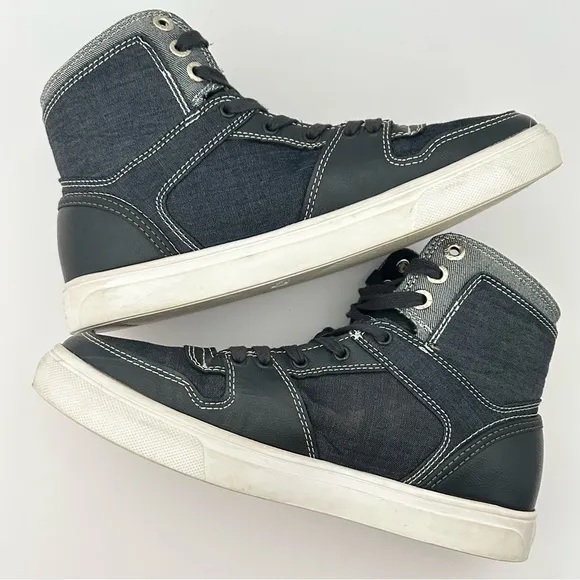 Levis Mens 501 Mason HI CHM Sneakers High Top in Denim Blue sz 8 Casual Fashion