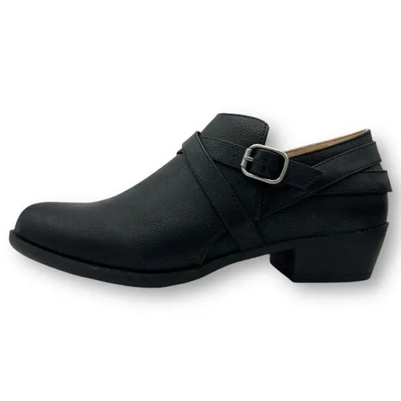 Life Stride Womens Adley Ankle Bootie Boots Black Size 8M