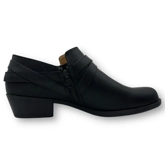 Life Stride Womens Adley Ankle Bootie Boots Black Size 8M