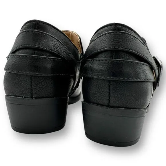 Life Stride Womens Adley Ankle Bootie Boots Black Size 8M