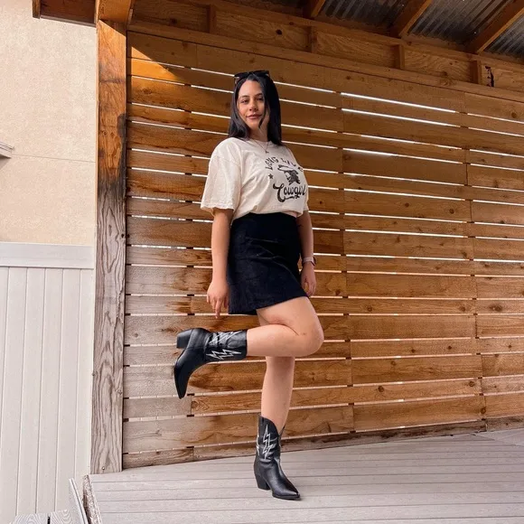 lightning bolt cowboy booties
