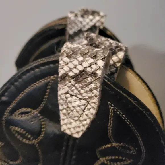 Lil Girls Genuine Snake Skin Cowboy Boots