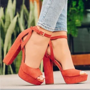 Liliana strappy platform heel GUC