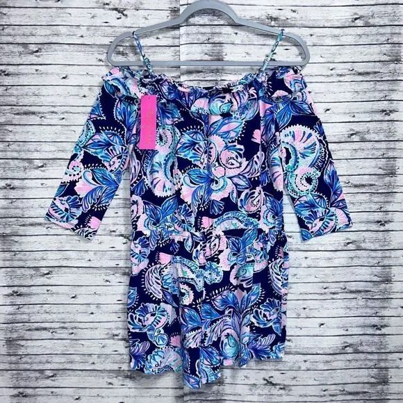 Lilly Pulitzer Margaret Romper Holy Flockamolie